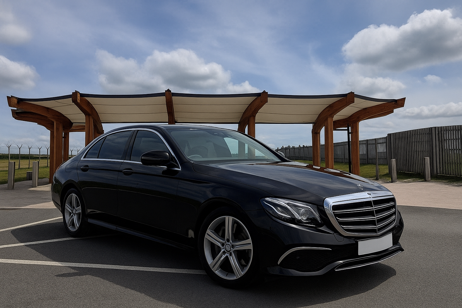 Mercedes-Benz E-Class business chauffeur vehicle for professional transfers and executive travel